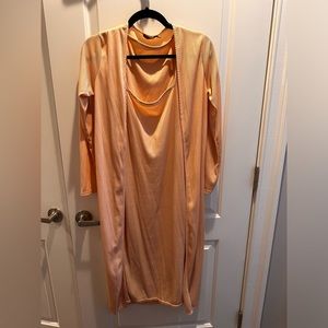 Boohoo midi dress with matching cardigan